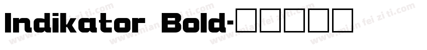 Indikator Bold字体转换